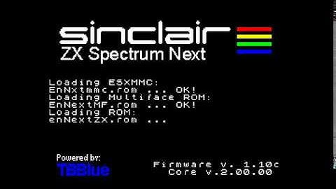 ZX Spectrum Next: Updating Firmware (TBBLUE V.1.03 – CORE 2.00.26, FIRMWARE 1.10C, NEXTZXOS 2.00B!)