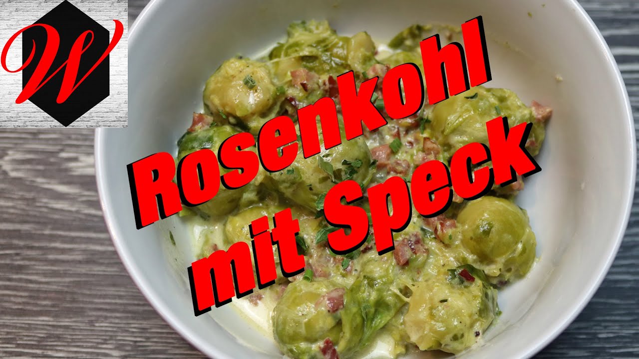 Rosenkohl mit Speck einfach und lecker // 4k Video // - YouTube