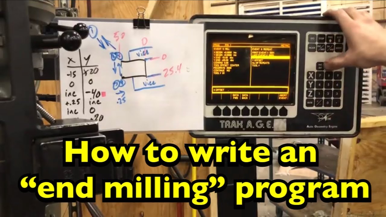 Bridgeport w/ CNC Prototrak Basics 1.0 - YouTube