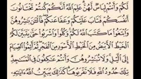 مراجعة سورة البقره من ايه 187 الى 190