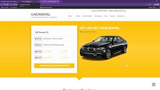 Car Reservation Form of Car Rental Theme screenshot 5