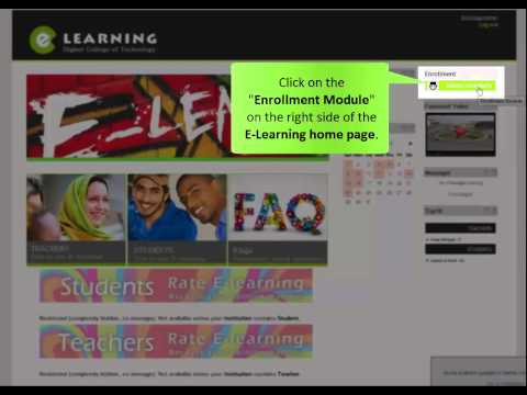 How to Enroll Students into a Course in HCT E-learning Portal (Moodle2.6)