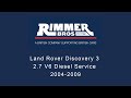 Land Rover Discovery 3 2.7 V6 Diesel Service 2004-2009