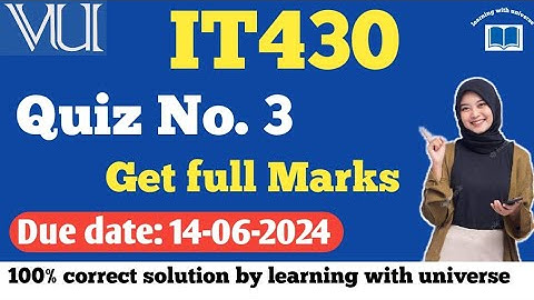 IT430 quiz 3 solution 2024||it430 quiz no 3 solution by learning with universe ✨️ #it430 #quiz