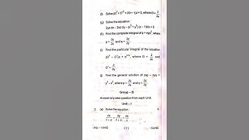 #bsc Core 7 Question Paper 2018 B.Sc Math 3rd Semester Question ( Utkal University)