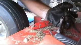 Gravely drive belt replacement and tension bracket repair