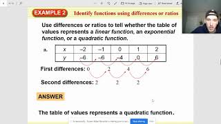 Comparing Tables: Linear, Quadratic, or Exponential?