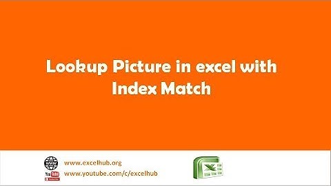 Lookup Picture in excel with Index Match