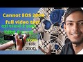 Canon EOS 200d video test and cons and kamiyan