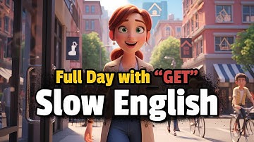 My Day Using Only Get Phrasal Verbs | Daily Routine | Easy English Listening Practice -A1-A2 English