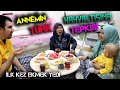 ANNEME İLK KEZ TÜRK TARZI SAHUR HAZIRLADIM!!! İLK KEZ EKMEK YEDİ!!!