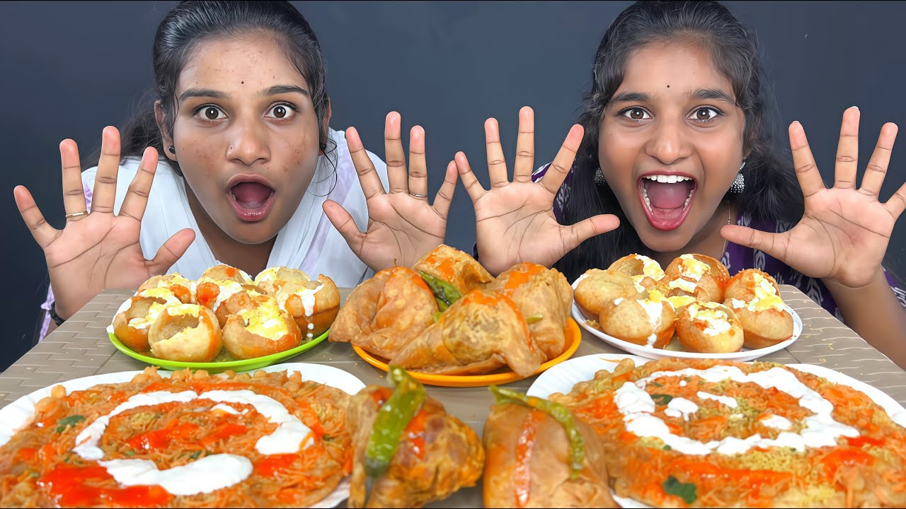 Who Failed This Spicy Snack Challenge? 😳 Dahi Puri + Samosa + Sweet Papad Madness!
