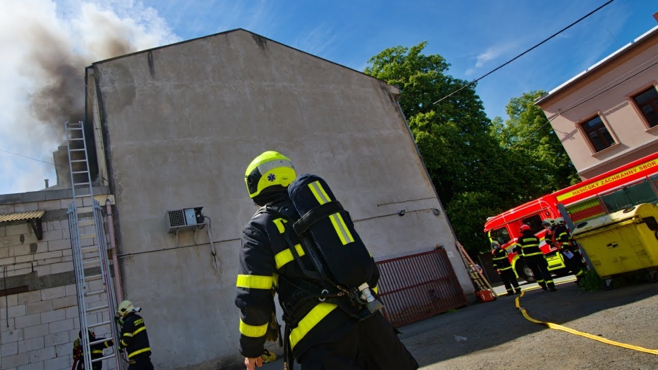 Požár kanceláří v Ostravě-Vítkovicích, 4.6.2021