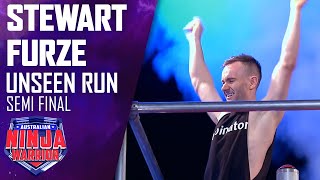 Unseen run: Stewart Furze hits the Semi-Final course | Australian Ninja Warrior 2020