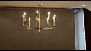 Gold Retro Vintage Loft Chandelier By Brentwood Interiors