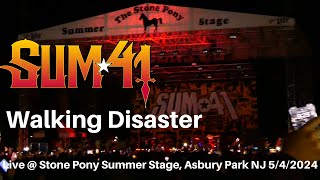 Sum 41 - Walking Disaster LIVE @ SOLD OUT Stone Pony Summer Stage Asbury Park NJ 5/4/2024