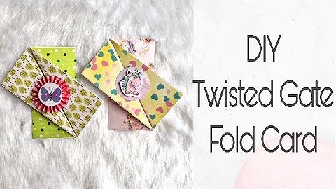 Twisted Gate Fold Card | DIY by Pooji