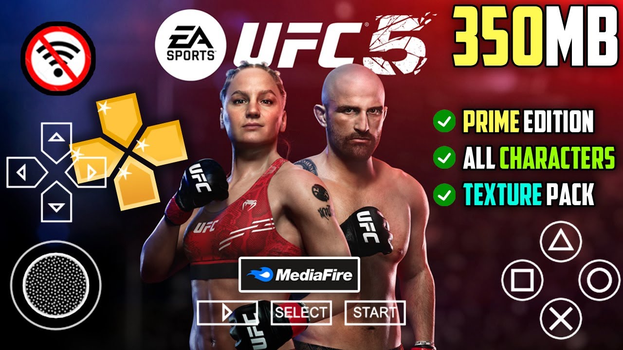 [NEW] UFC 5 PPSSPP ISO MOD ANDROID WITH SAVE DATA AND TEXTURE PACK ...