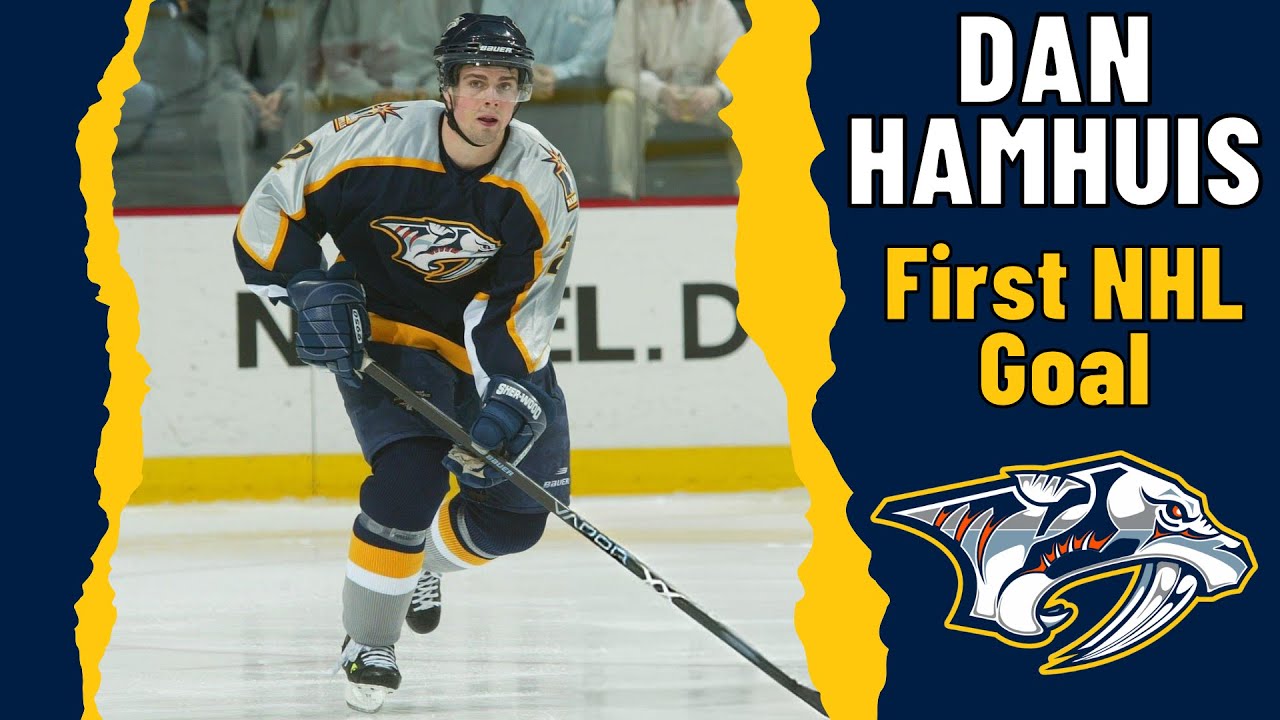 Dan Hamhuis #2 (Nashville Predators) first NHL goal Oct 16, 2003 (Classic NHL)