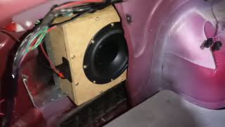 Hidden subwoofer for Mazda 626 GF