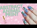 Animal Print Gel Nails (Abstract Nail Art)