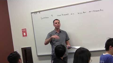 Linear Algebra, Lesson 4, Video 1: Introduction to Vector Arithmetic