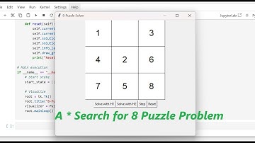 8-puzzle using A* search || Artificial Intelligence Lab 3