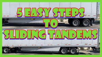 How To: 5 Simple Easy Steps to Sliding Semi Trailer Tandems
