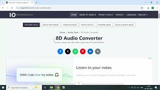 How to Make 8D Audio & 3D Sound Online Free (Without Uploading!) | ImageOnline Profile