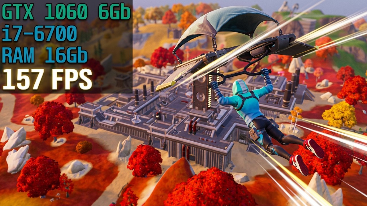 i7-6700 with GTX 1060 6Gb Fortnite at 1080p (High Textures