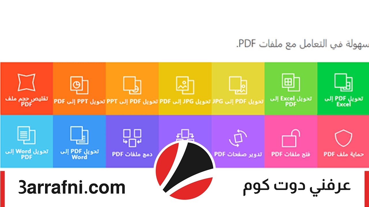 طريقة تقسيم ملفات PDF بدون برامج - YouTube