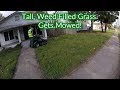 Tall Weeds, High Grass, & Sandy Yard Given Royal Treatment - Real Time, Raw Audio