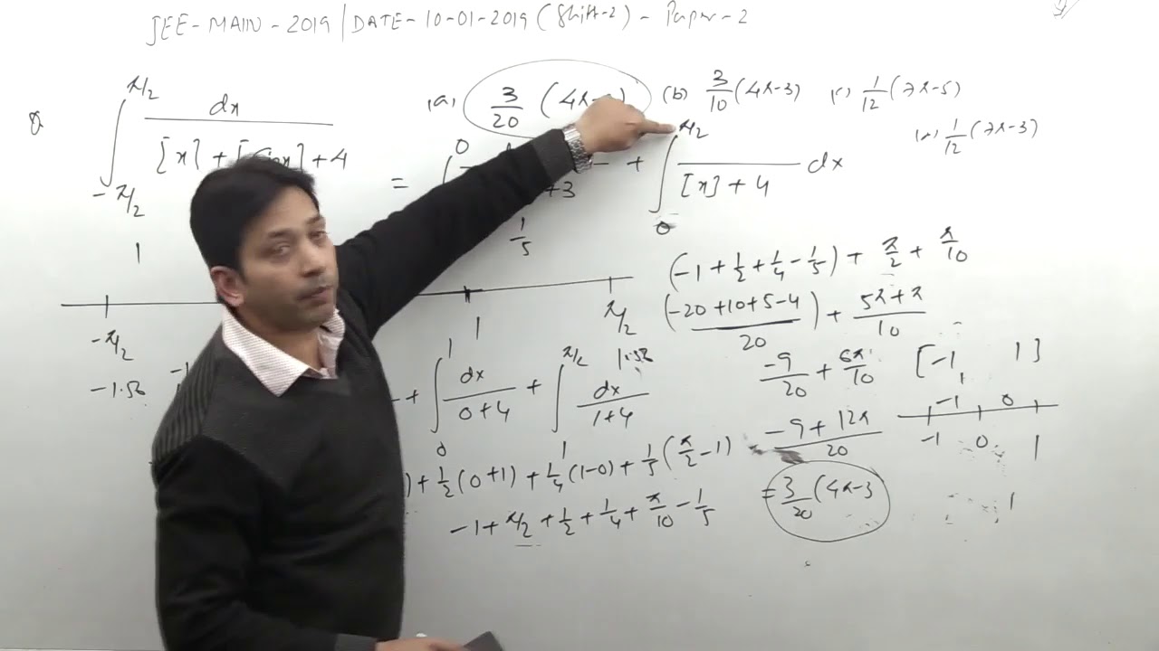 JEE MAIN- 2019 jan 10  Shift -2  Paper-1 Memory Based -3 solutions maths