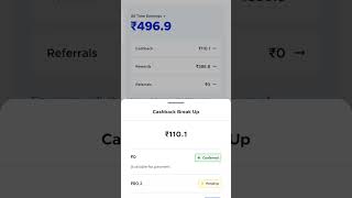 earings in cashkaro app! my cashback amount in cashkaro #viralvideo #cashkaro #trending #techtech screenshot 1