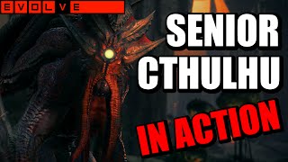 Elder Kraken AKA Senior Cthulhu - Stage 1 GAMEPLAY with CAPTIONS - Evolve (PC 1080p HD 60FPS)