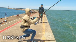 Beginner couple fishing in Japan SELLY and KISUKE