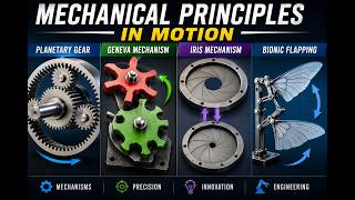 Mechanical Principles in Motion | Planetary Gear, Geneva Mechanism, Iris & Bionic Flapping