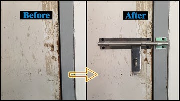 How to Install Sliding Bolt Latch/Hasp