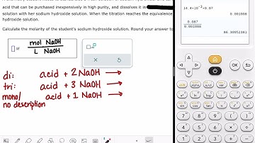 ALEKS: Standardizing a base solution by titration