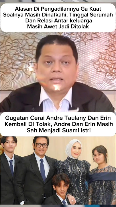 Andre Taulany's Divorce Suit Rejected Again #andretaulany #shortvideo