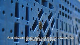 Double face grid Steel Reinforced plastic pallet