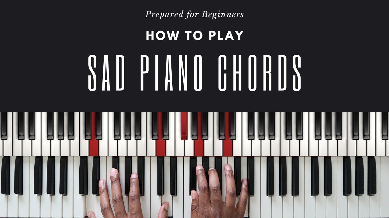 sad piano chords for a song