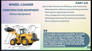 WHEEL LOADER I Best Practices for Efficiency and Productivity I How to measure productivity