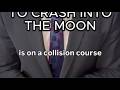 SpaceX rocket on a crash course with the moon
