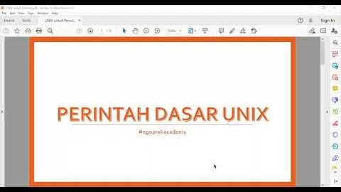 Perintah Dasar Unix Untuk Pemula #Part 1