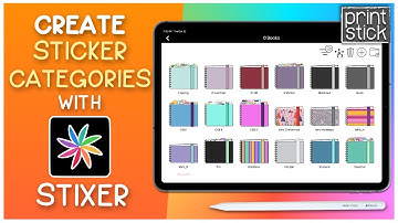 Organize Digital Planner Stickers on iPad with Stixer: How to create sticker categories / sections