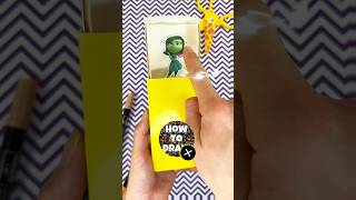 Wow 🫣 Coolest Paper Craft Trick with Amazing Disgust by Inside Out ✨#insideout #papercraft #diy