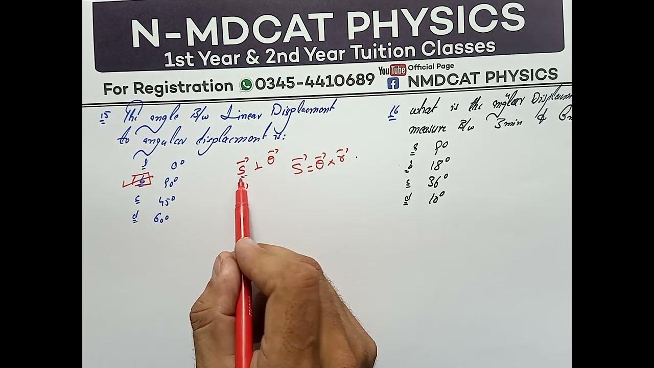 Mcqs Discussion ClassAngular DisplacementSayed Umer Farooq YouTube