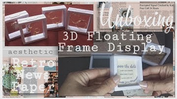 Unboxing 3D Floating Frame Display & Retro Newspaper Ornament|Its MarLah