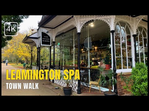 Leamington Spa Town Walk -  4K Virtual Walking Tour - Christmas Market